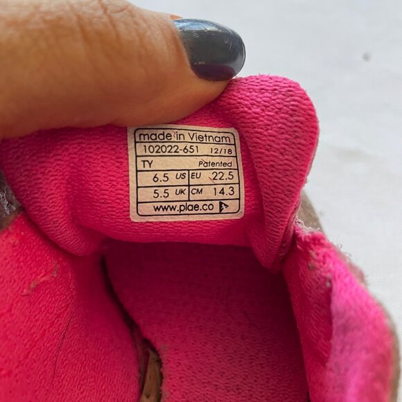 Plae Ty Pink Silver Sneaker size 6.5 - Picture 8 of 8